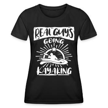 Kayaker Kayaking - Women's Functional T-Shirt - black - Front - AI Model Female 172 light (172cm)