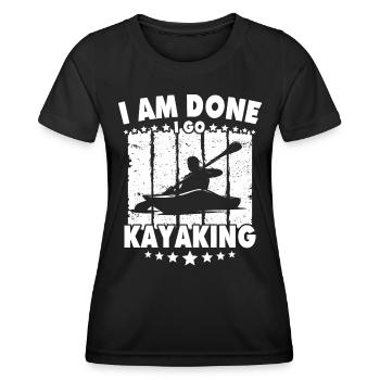 Kayakiste Kayak - T-shirt sport Femme - noir - Devant - AI Model Female 172 light (172cm)