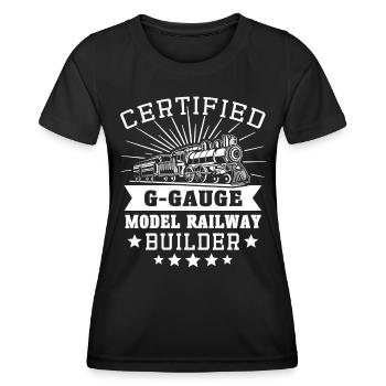 Gartenbahn Spur G Modelleisenbahn - Frauen Funktions-T-Shirt - Schwarz - Vorne - AI Model Female 172 light (172cm)