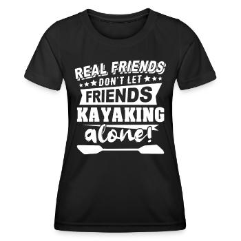 Kayakiste Kayak - T-shirt sport Femme - noir - Devant - AI Model Female 172 light (172cm)