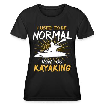 Kayaker Kayak Kayaking - Women's Functional T-Shirt - black - Front - AI Model Female 172 light (172cm)