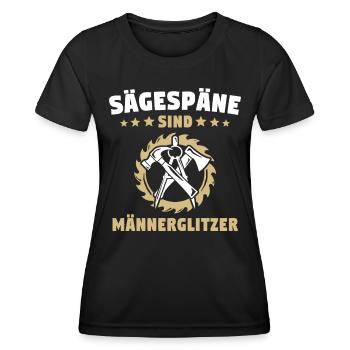 Zimmermann Zimmerer - Frauen Funktions-T-Shirt - Schwarz - Vorne - AI Model Female 172 light (172cm)
