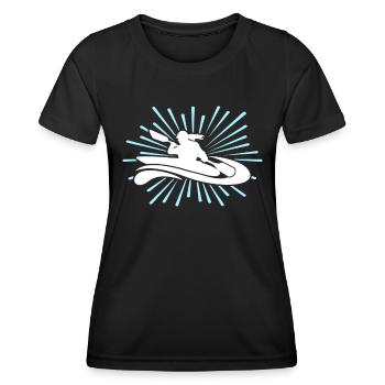 Kayaking Kayak - Frauen Funktions-T-Shirt - Schwarz - Vorne - AI Model Female 172 light (172cm)