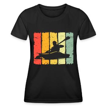 Kayaking Kayak - Frauen Funktions-T-Shirt - Schwarz - Vorne - AI Model Female 172 light (172cm)