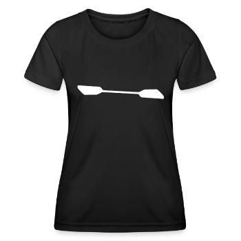 Kayaking Kayak - Frauen Funktions-T-Shirt - Schwarz - Vorne - AI Model Female 172 light (172cm)