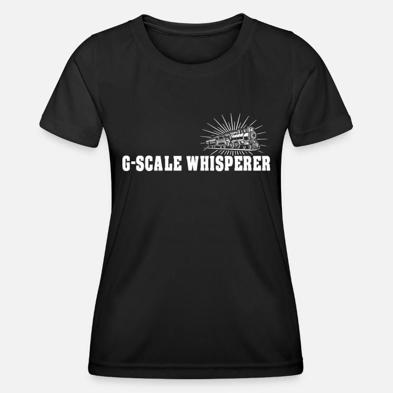 Gartenbahn Flüsterer Garteneisenbahn - Frauen Funktions-T-Shirt - Schwarz