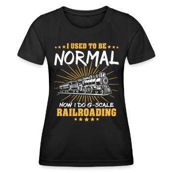 Gartenbahn Spur G Modelleisenbahn - Frauen Funktions-T-Shirt - Schwarz - Vorne - AI Model Female 172 light (172cm)