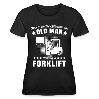 Underestimate man forklift - Women's Functional T-Shirt - black - Front - AI Model Female 172 light (172cm)