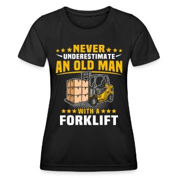 Underestimate man forklift - Women's Functional T-Shirt - black - Front - AI Model Female 172 light (172cm)