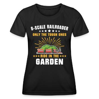 Gartenbahn Modellbahn Spur G - Frauen Funktions-T-Shirt - Schwarz - Vorne - AI Model Female 172 light (172cm)