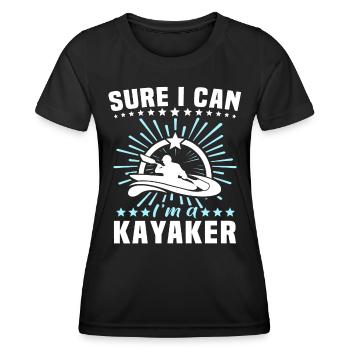 Kayaker Kayak Kayaking - Frauen Funktions-T-Shirt - Schwarz - Vorne - AI Model Female 172 light (172cm)