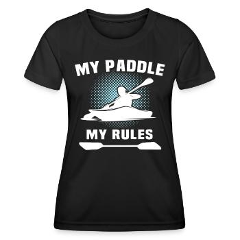 Kayaker Kayak Kayaking - Women's Functional T-Shirt - black - Front - AI Model Female 172 light (172cm)