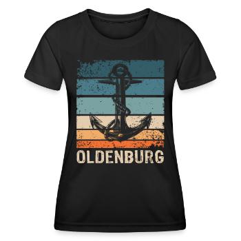 Oldenburger Sprüche Oldenburg - Frauen Funktions-T-Shirt - Schwarz - Vorne - AI Model Female 172 light (172cm)