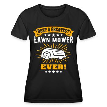 Rasenmähroboter Mähroboter - Frauen Funktions-T-Shirt - Schwarz - Vorne - AI Model Female 172 light (172cm)