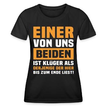 Klüger Als Du - Frauen Funktions-T-Shirt - Schwarz - Vorne - AI Model Female 172 light (172cm)