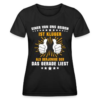 Klüger Als Du - Frauen Funktions-T-Shirt - Schwarz - Vorne - AI Model Female 172 light (172cm)