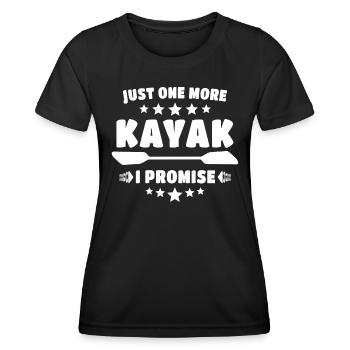 Kayak Kayaking - Frauen Funktions-T-Shirt - Schwarz - Vorne - AI Model Female 172 light (172cm)