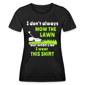 Tondeuses à gazon Tondeuses à essence Tonte de pelouse - T-shirt sport Femme - noir - Devant - AI Model Female 172 light (172cm)