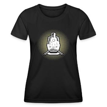 Model railway G gauge - Women's Functional T-Shirt - black - Front - AI Model Female 172 light (172cm)