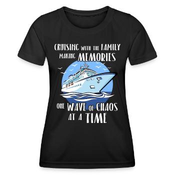 Croisière familiale Croisière familiale - T-shirt sport Femme - noir - Devant - AI Model Female 172 light (172cm)