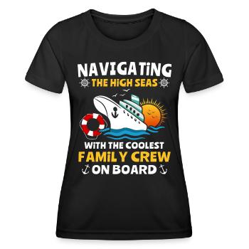Cruise Sea Voyage Family Cruise - Women's Functional T-Shirt - black - Front - AI Model Female 172 light (172cm)