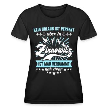 Zinnowitz Sprüche Zinnowitzer - Frauen Funktions-T-Shirt - Schwarz - Vorne - AI Model Female 172 light (172cm)