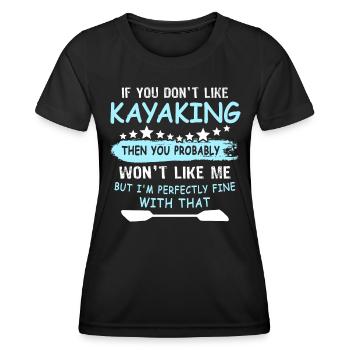 Kayak - T-shirt sport Femme - noir - Devant - AI Model Female 172 light (172cm)