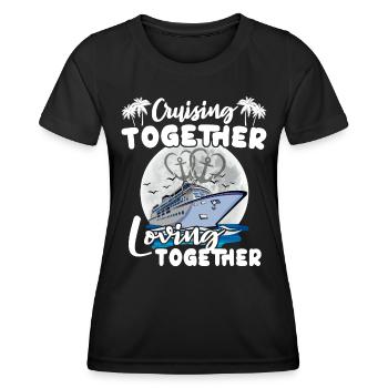 Cruise Love Honeymoon - Women's Functional T-Shirt - black - Front - AI Model Female 172 light (172cm)