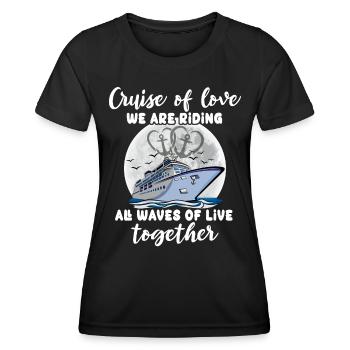 Cruising together - Women's Functional T-Shirt - black - Front - AI Model Female 172 light (172cm)