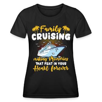 Croisière - T-shirt sport Femme - noir - Devant - AI Model Female 172 light (172cm)