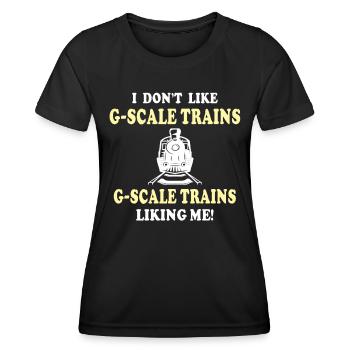 Gartenbahn Garteneisenbahn Spur G - Frauen Funktions-T-Shirt - Schwarz - Vorne - AI Model Female 172 light (172cm)