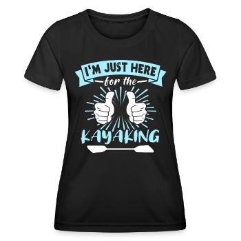 Kayak - T-shirt sport Femme - noir - Devant - AI Model Female 172 light (172cm)