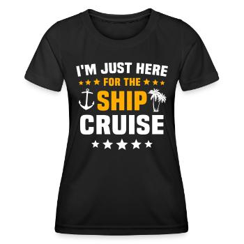 Croisière - T-shirt sport Femme - noir - Devant - AI Model Female 172 light (172cm)