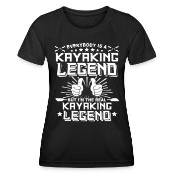 Kayaking Kayak - T-shirt sport Femme - noir - Devant - AI Model Female 172 light (172cm)