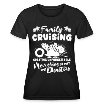 Cruise Cruise Travel Cruise Ship - Women's Functional T-Shirt - black - Front - AI Model Female 172 light (172cm)