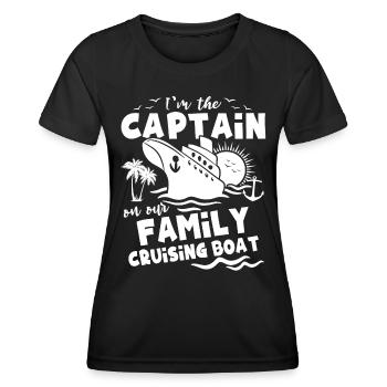 Famille Croisière - T-shirt sport Femme - noir - Devant - AI Model Female 172 light (172cm)