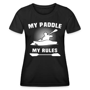 Kayaking Kayaker Kayak - Women's Functional T-Shirt - black - Front - AI Model Female 172 light (172cm)