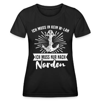 Norden Sprüche Nordener Spruch - Frauen Funktions-T-Shirt - Schwarz - Vorne - AI Model Female 172 light (172cm)