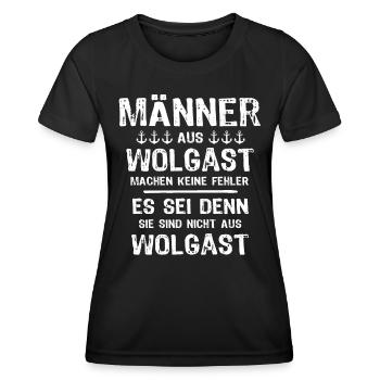 Wolgast Sprüche Wolgaster Spruch - Frauen Funktions-T-Shirt - Schwarz - Vorne - AI Model Female 172 light (172cm)