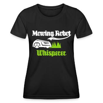 Tondeuse robot - T-shirt sport Femme - noir - Devant - AI Model Female 172 light (172cm)