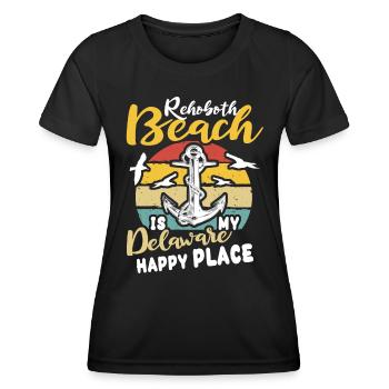 Rehoboth Beach Delaware - Frauen Funktions-T-Shirt - Schwarz - Vorne - AI Model Female 172 light (172cm)