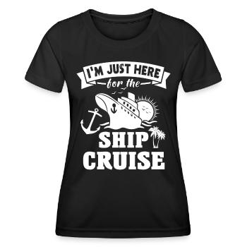 Cruise Cruise Travel Cruise Ship - Women's Functional T-Shirt - black - Front - AI Model Female 172 light (172cm)