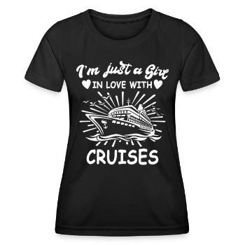 Cruise Cruise Travel Cruise Ship - Women's Functional T-Shirt - black - Front - AI Model Female 172 light (172cm)