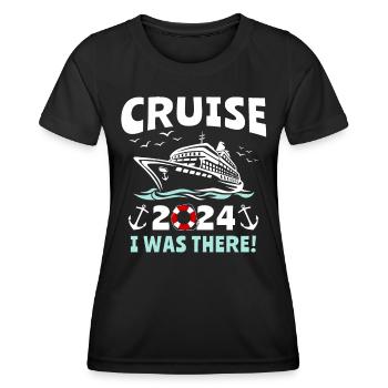 Croisière 2024 Navire de croisière - T-shirt sport Femme - noir - Devant - AI Model Female 172 light (172cm)