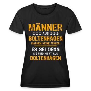 Boltenhagen Mann Boltenhagener Männer - Frauen Funktions-T-Shirt - Schwarz - Vorne - AI Model Female 172 light (172cm)