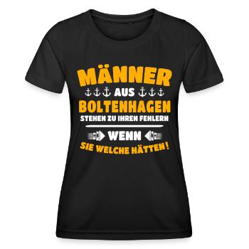 Boltenhagen Mann Boltenhagener Männer - Frauen Funktions-T-Shirt - Schwarz - Vorne - AI Model Female 172 light (172cm)