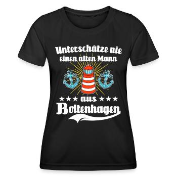 Boltenhagen Mann Boltenhagener Männer - Frauen Funktions-T-Shirt - Schwarz - Vorne - AI Model Female 172 light (172cm)