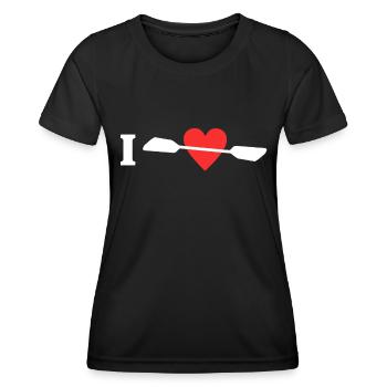 Kayak I Love Kayaking - Frauen Funktions-T-Shirt - Schwarz - Vorne - AI Model Female 172 light (172cm)