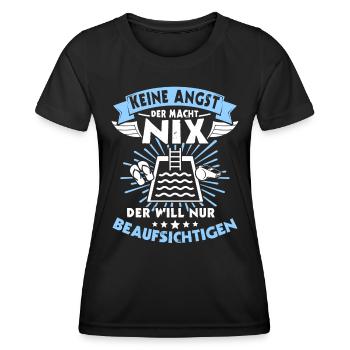Schwimmmeister - Frauen Funktions-T-Shirt - Schwarz - Vorne - AI Model Female 172 light (172cm)