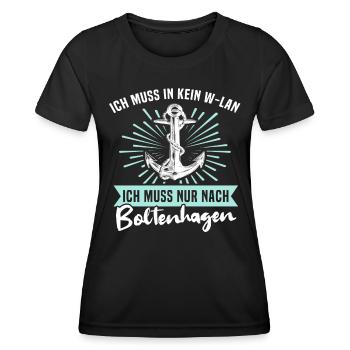 Boltenhagen Sprüche - Frauen Funktions-T-Shirt - Schwarz - Vorne - AI Model Female 172 light (172cm)